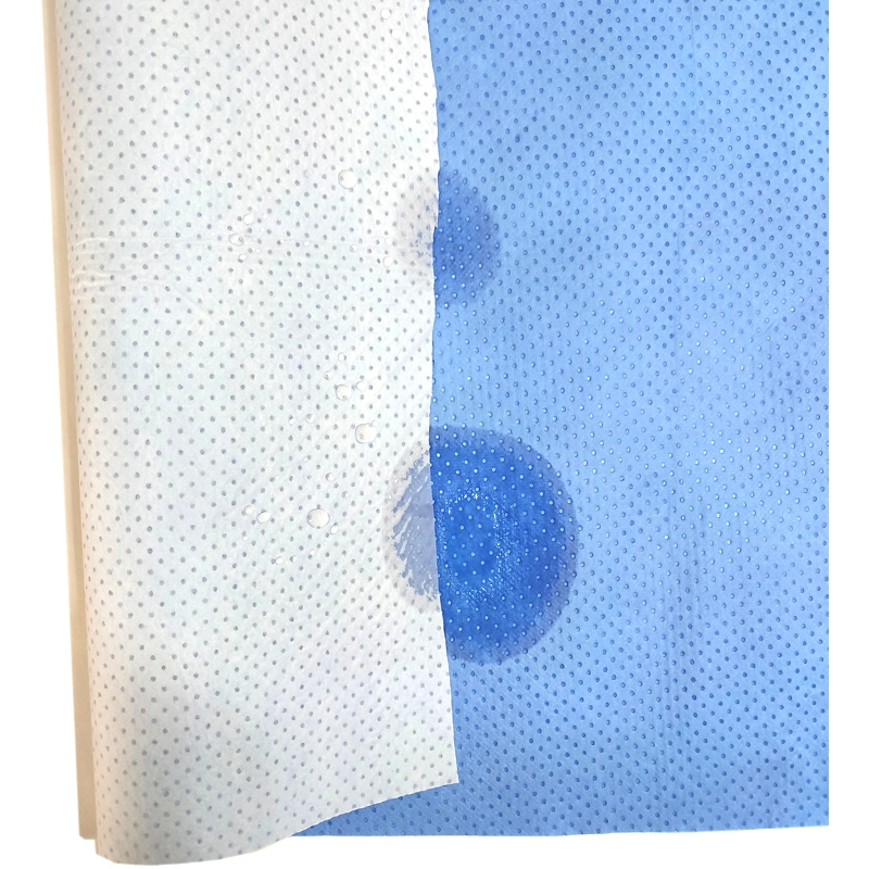 PE Film Laminated Hydrophilic Smpe Medical Nonwoven Fabric for Drape Reinforcement