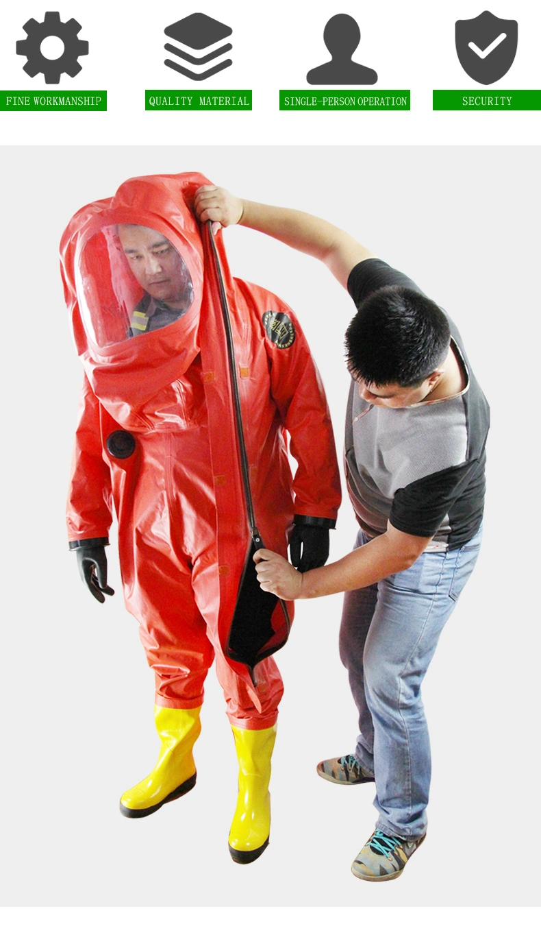 Heavy Fire Retardant Coverall Safety Chemical Protective Clothing
