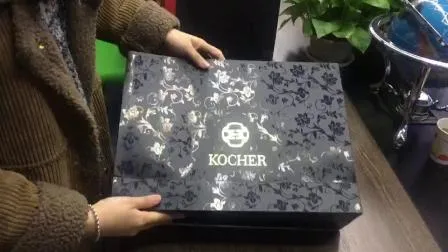 Bolsa de papel Kraft marrón para compras con asa reciclable reciclable personalizada