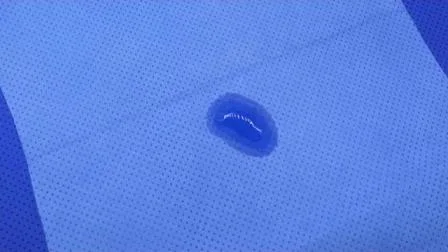Tela no tejida médica Smpe hidrofílica laminada con película de PE para refuerzo de drapeado