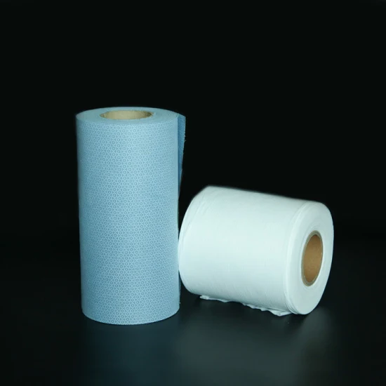 Muestra gratis de tela no tejida hilada para uso doméstico en toallitas húmedas para el cuidado de la piel
