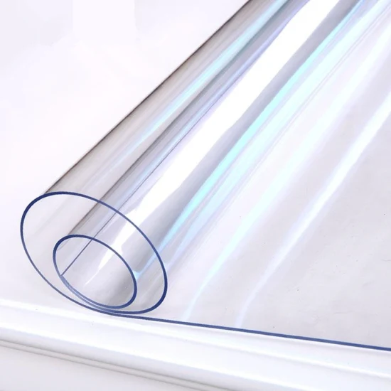 Yingyi plástico 1mm/2mm/3mm PVC mantel súper transparente claro suave rollo de película de vidrio hoja
